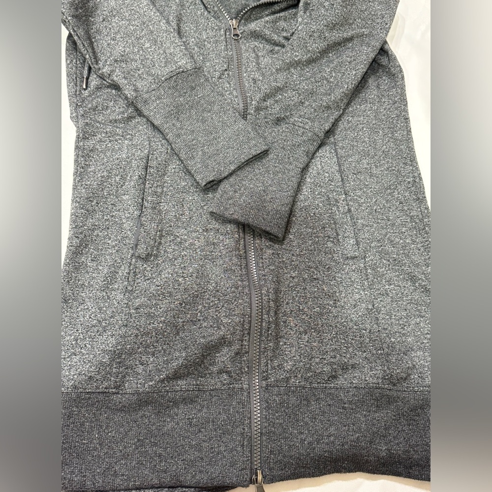 Mondetta Full Zip Athletic Stretch Hooded Sweatshirt Thumb Holes Women's - Picture 4 of 10